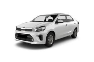 Kia Pegas sedan for rent in Dubai from AED 42 per day