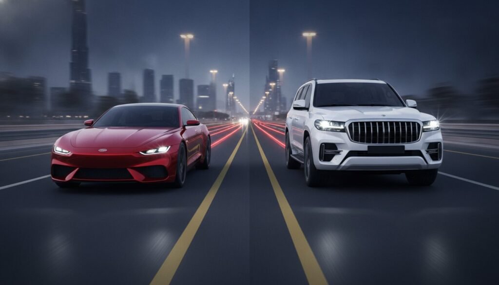 Sedan vs SUV Rental in Dubai: The Complete 2026 Comparison Guide
