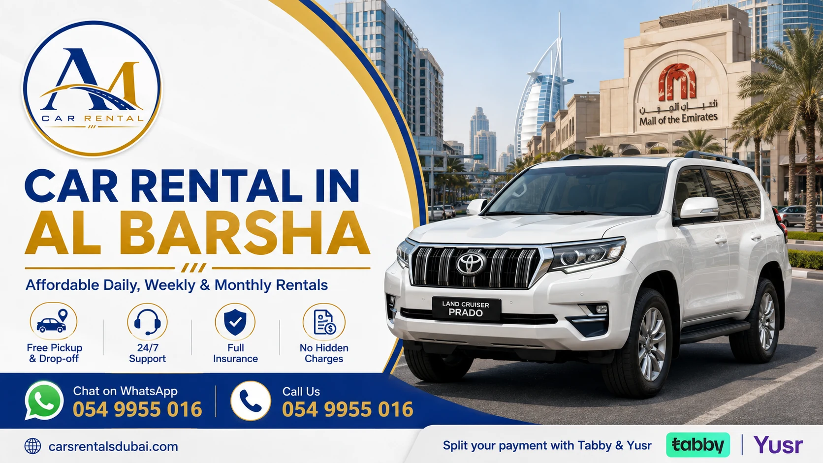Car rental in Al Barsha, Dubai - Al Madina Car Rental