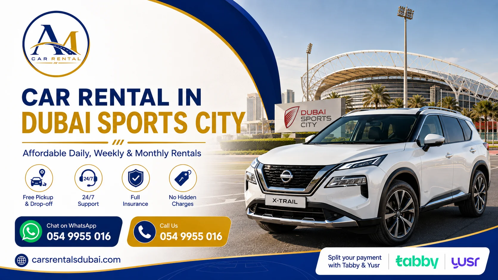 Car rental in Dubai Sports City - Al Madina Car Rental