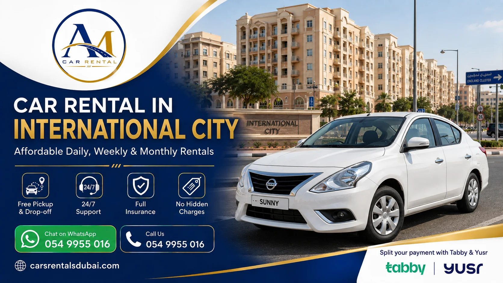 Car rental in International City, Dubai - Al Madina Car Rental