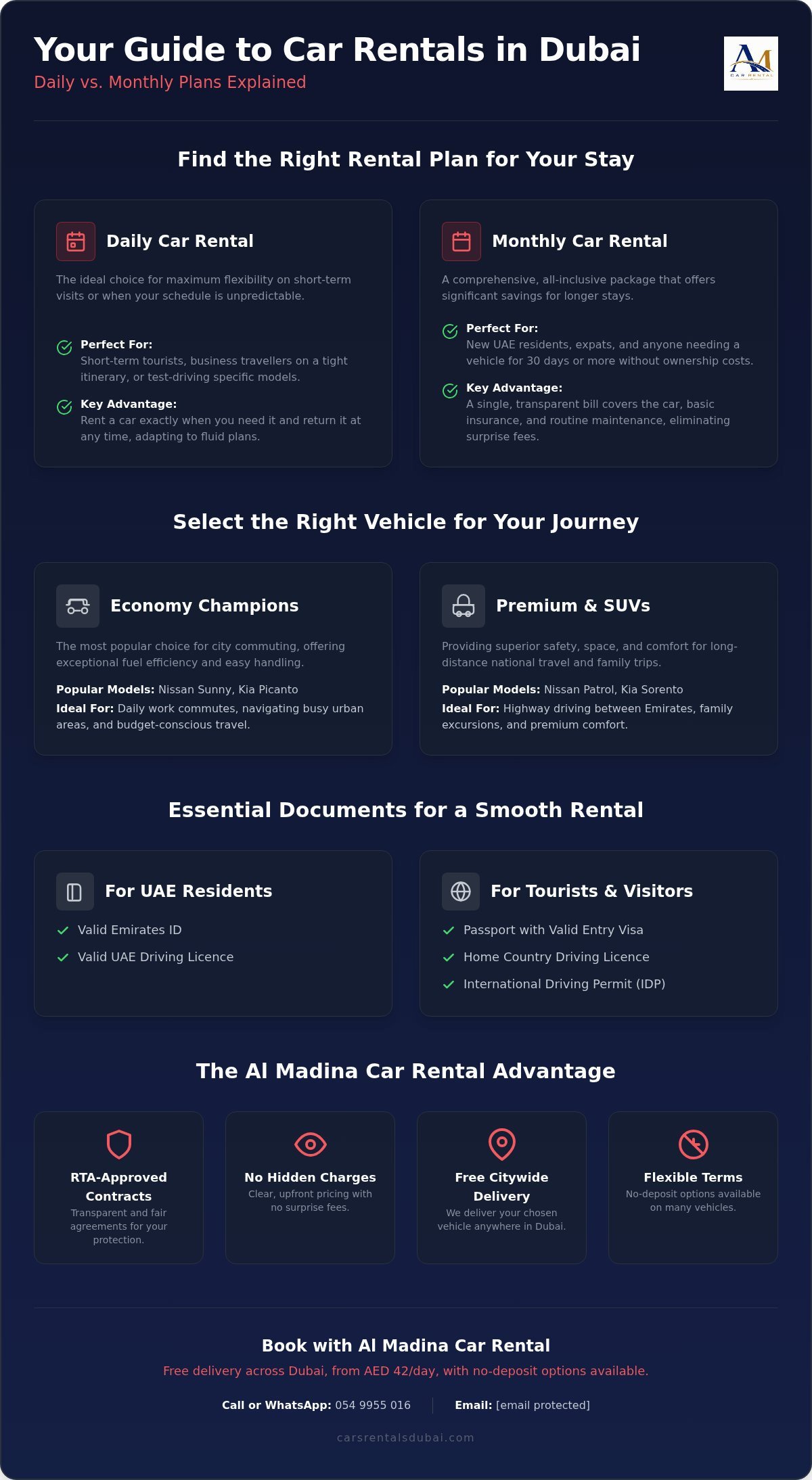 Dubai Car Rentals: Affordable Daily & Monthly Rates