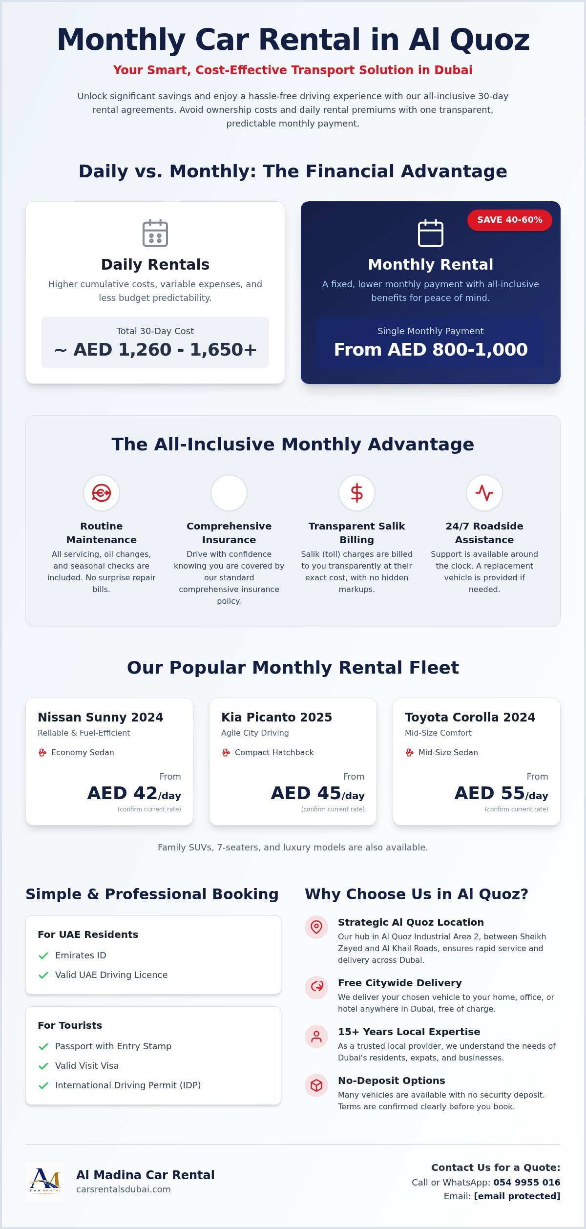 Monthly Car Rental Al Quoz: The 2026 Guide to Long-Term Savings